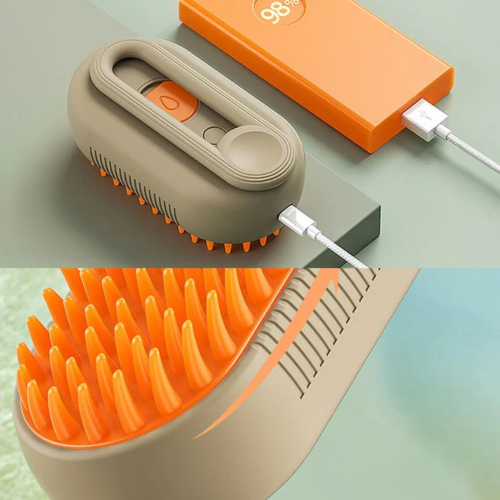 Brosse à vapeur pour chat