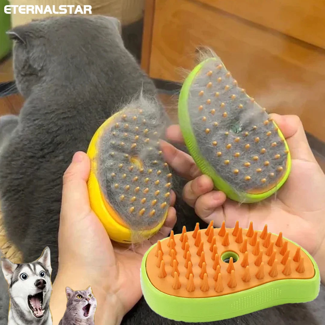 Brosse de Toilettage Innovante à vapeur pour Chats
