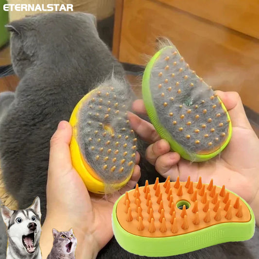 Brosse de Toilettage Innovante à vapeur pour Chats