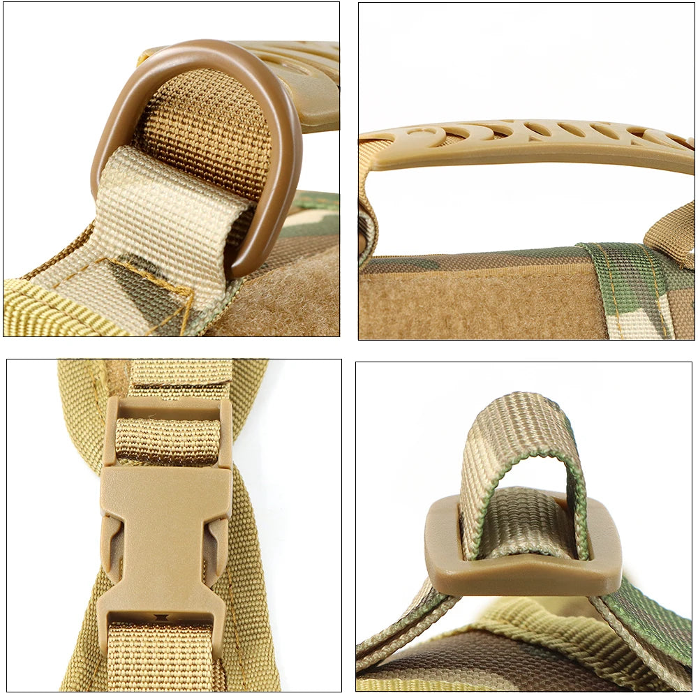 Harnais Militaire pour Chat avec Laisse Séparée