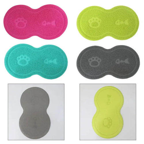 Tapis pour Gamelles Antidérapant pour Animaux de Compagnie