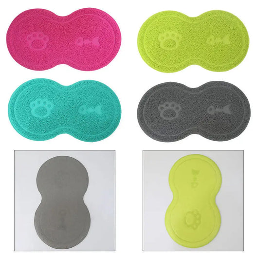 Tapis pour Gamelles Antidérapant pour Animaux de Compagnie
