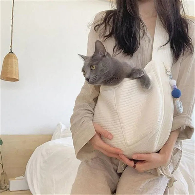 Sac à Main en Toile pour Chat