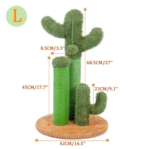 Arbre à Chat Cactus Griffoir avec Boule pour Chat