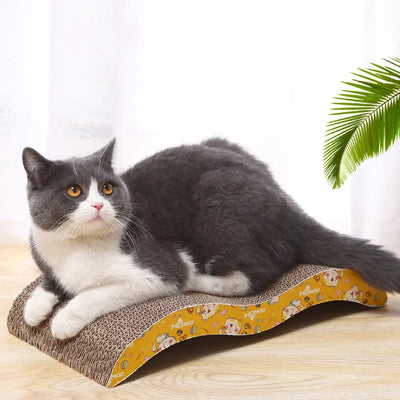 Planche à Gratter en Papier Ondulé Résistant pour Chats