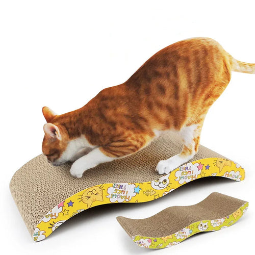 Planche à Gratter en Papier Ondulé Résistant pour Chats