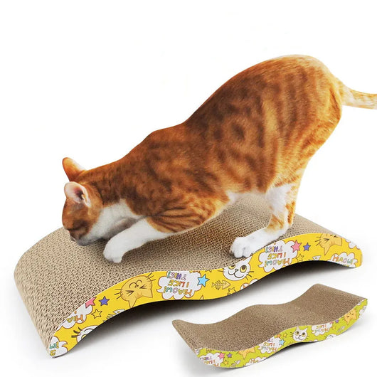 Planche à Gratter en Papier Ondulé Résistant pour Chats