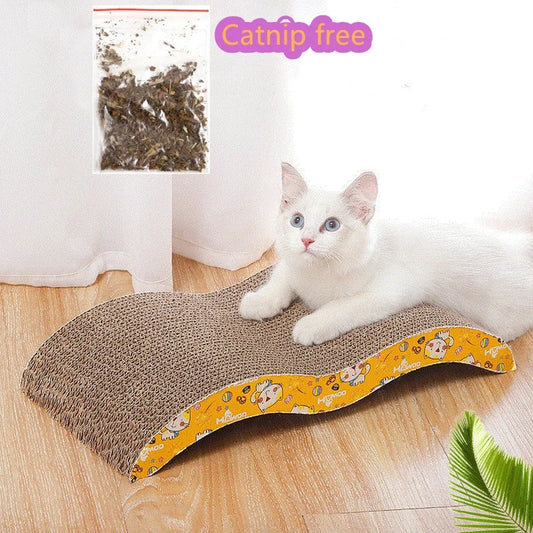 Planche à Gratter en Papier Ondulé Résistant pour Chats