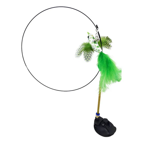 Jouet "attrape oiseau" flexible pour chat