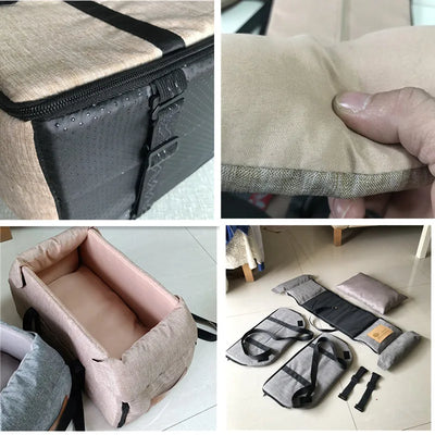 Siège de Voiture Portable pour Petits Chiens et Chats