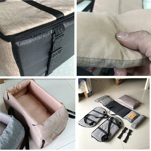 Siège de Voiture Portable pour Petits Chiens et Chats