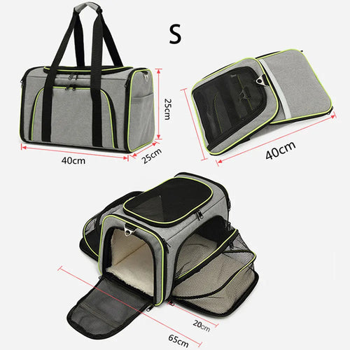 Sac de Transport Pliable et Respirant pour Chat