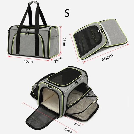 Sac de Transport Pliable et Respirant pour Chat