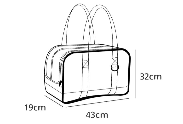 Sac de Transport Respirant pour Animaux de Compagnie