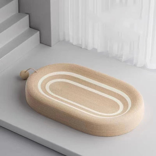 Tapis-Lit à Gratter avec Boule de Jeu pour Chat