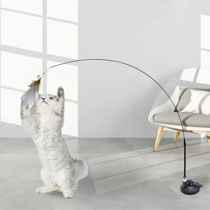 Jouet "attrape oiseau" flexible pour chat