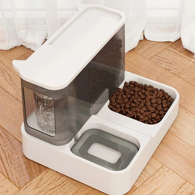 Distributeur de Croquettes avec Réserve d'Eau Chat