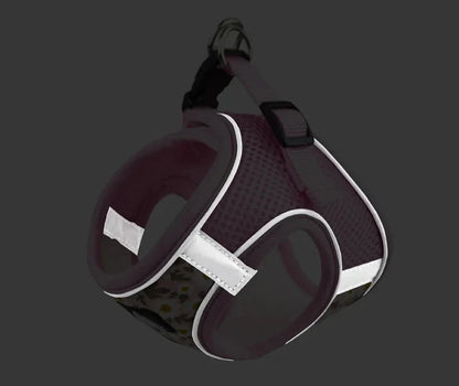 Harnais pour Chat en Maille de Nylon avec Motifs Floraux