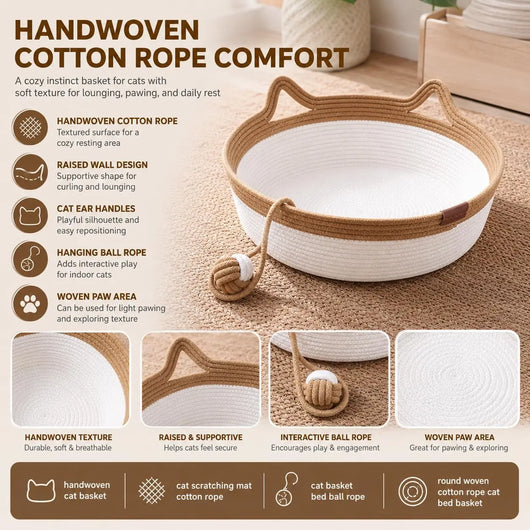 Le Nidou™ – Panier 3-en-1 pour Chat