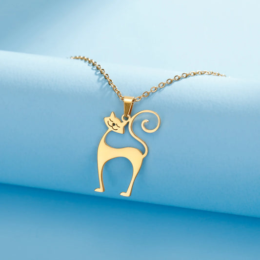 Élégance Féline : Pendentif Chat