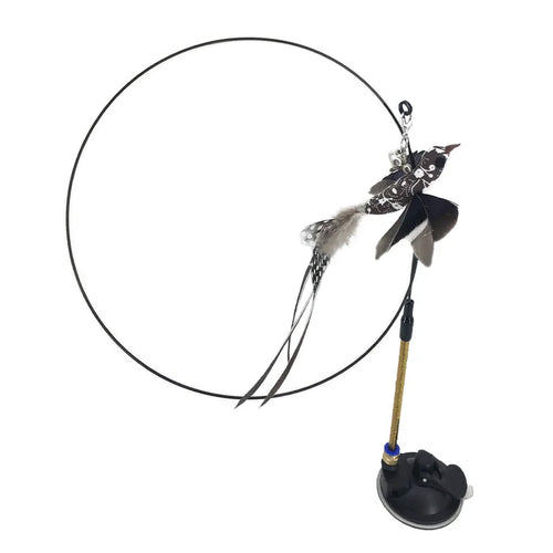 Jouet "attrape oiseau" flexible pour chat
