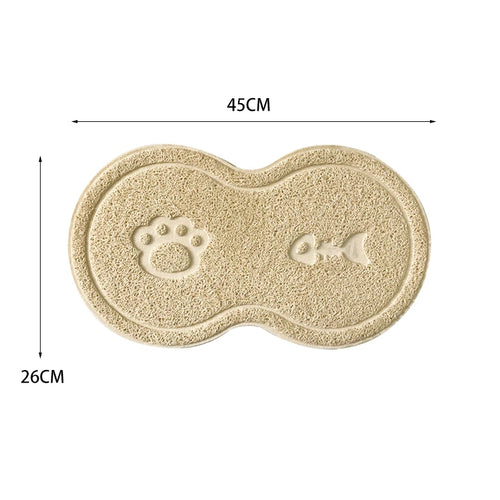 Tapis pour Gamelles Antidérapant pour Animaux de Compagnie
