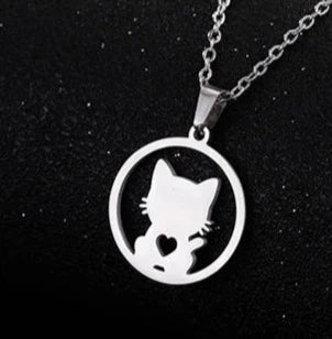 Pendentif Chat petit Cœur