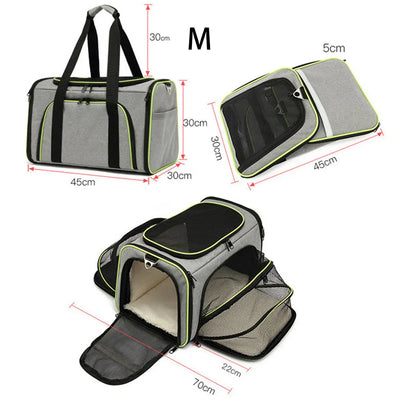 Sac de Transport Pliable et Respirant pour Chat