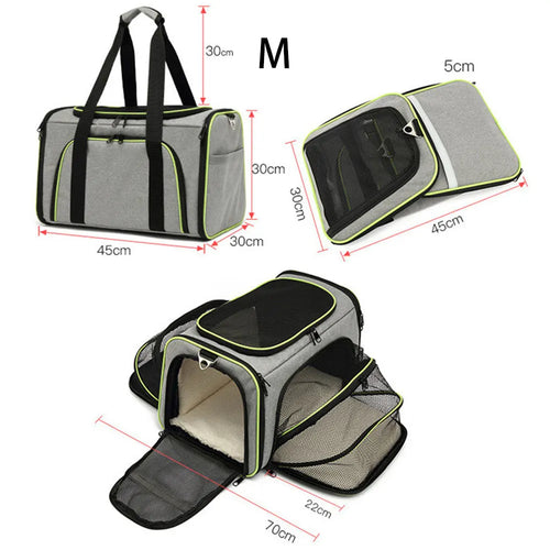 Sac de Transport Pliable et Respirant pour Chat