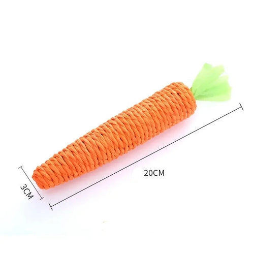 Jouet à Mâcher en Forme de Carotte pour Chats