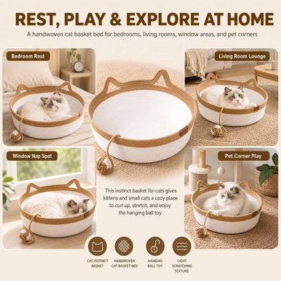 Le Nidou™ – Panier 3-en-1 pour Chat
