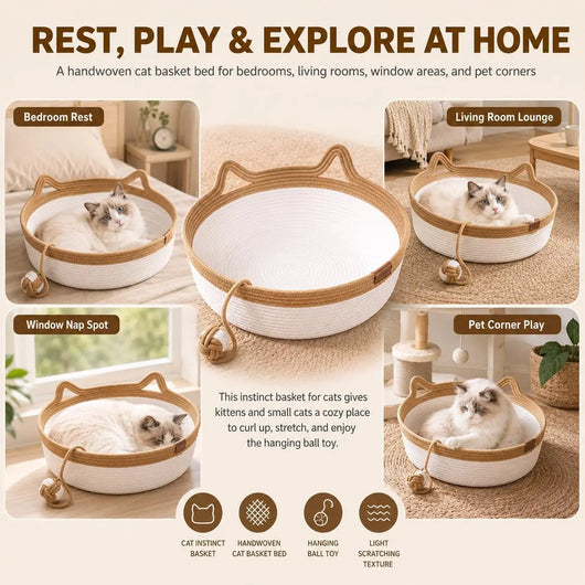 Le Nidou™ – Panier 3-en-1 pour Chat